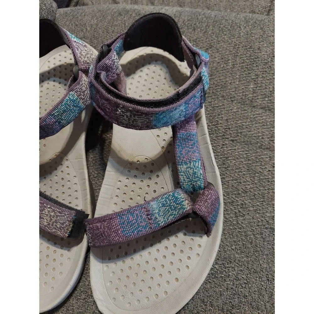 Teva Waterproof Trail hiking Shoes Sandals Womens Size 8 M Purple/Blue Summer - Picture 2 of 9